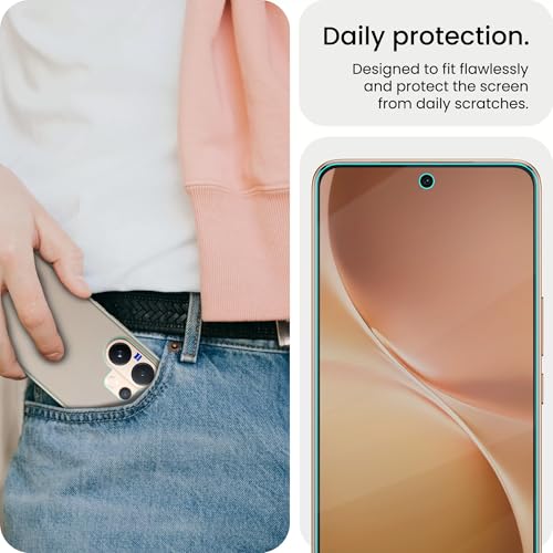 Image of FIRST MART Front and Back Matte Screen Protector for Vivo V60 / Vivo V60E with Installation Kit | TPU Anti-Glare Membrane, Fingerprint Working, Bubble-Free| Edge to Edge Coverage