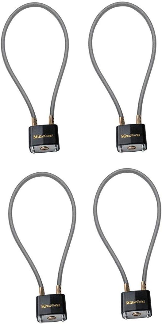 Master Lock 99DSPT 4 Pack 14in. Steel Cable Gun Lock Keyed