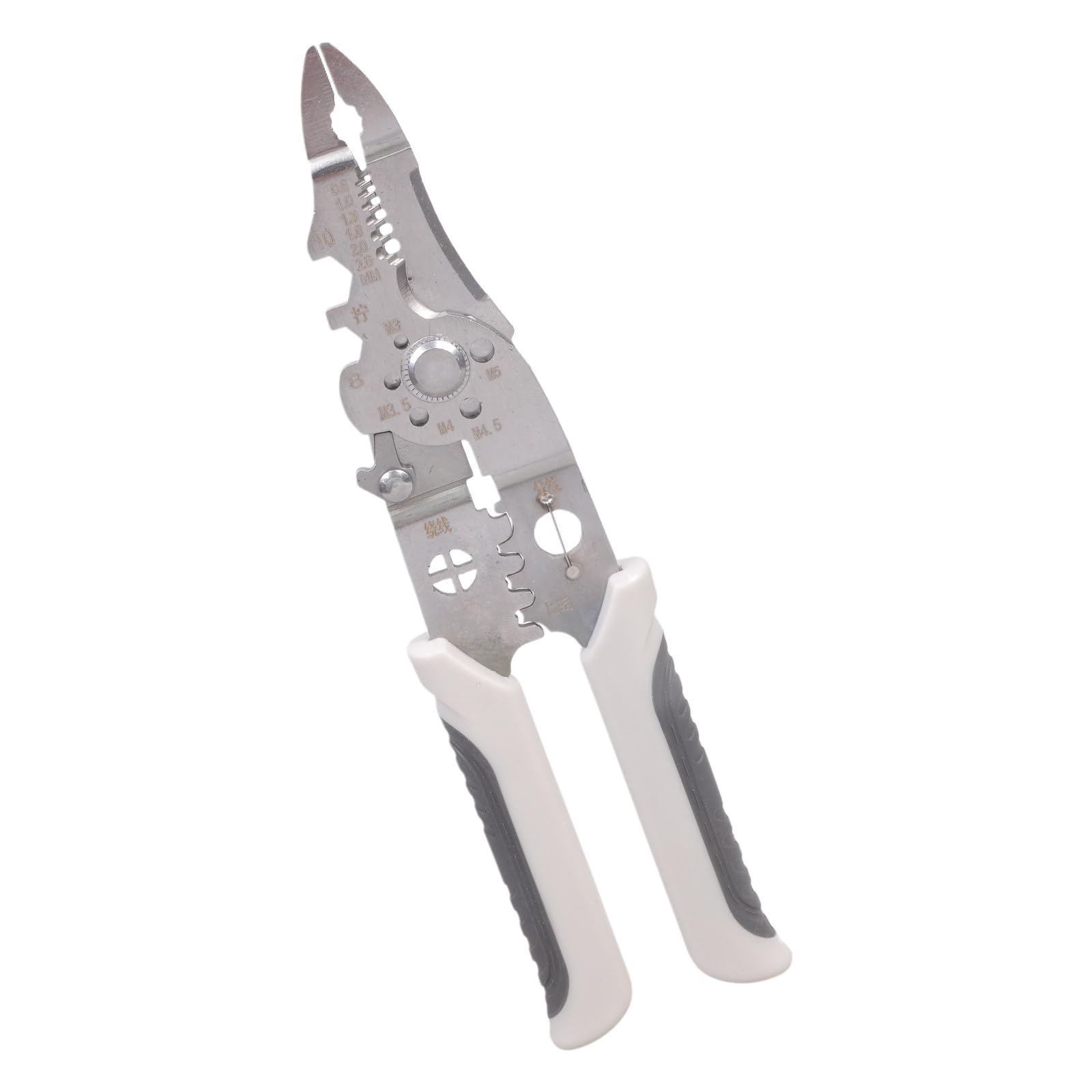 Bbajszx Straight Handle 10In1 Multifunctional Wire Stripper Crimper Cable Cutter Plier,Electrical Wire Stripper Tool, Strippers Cutter Electrical And Strippers