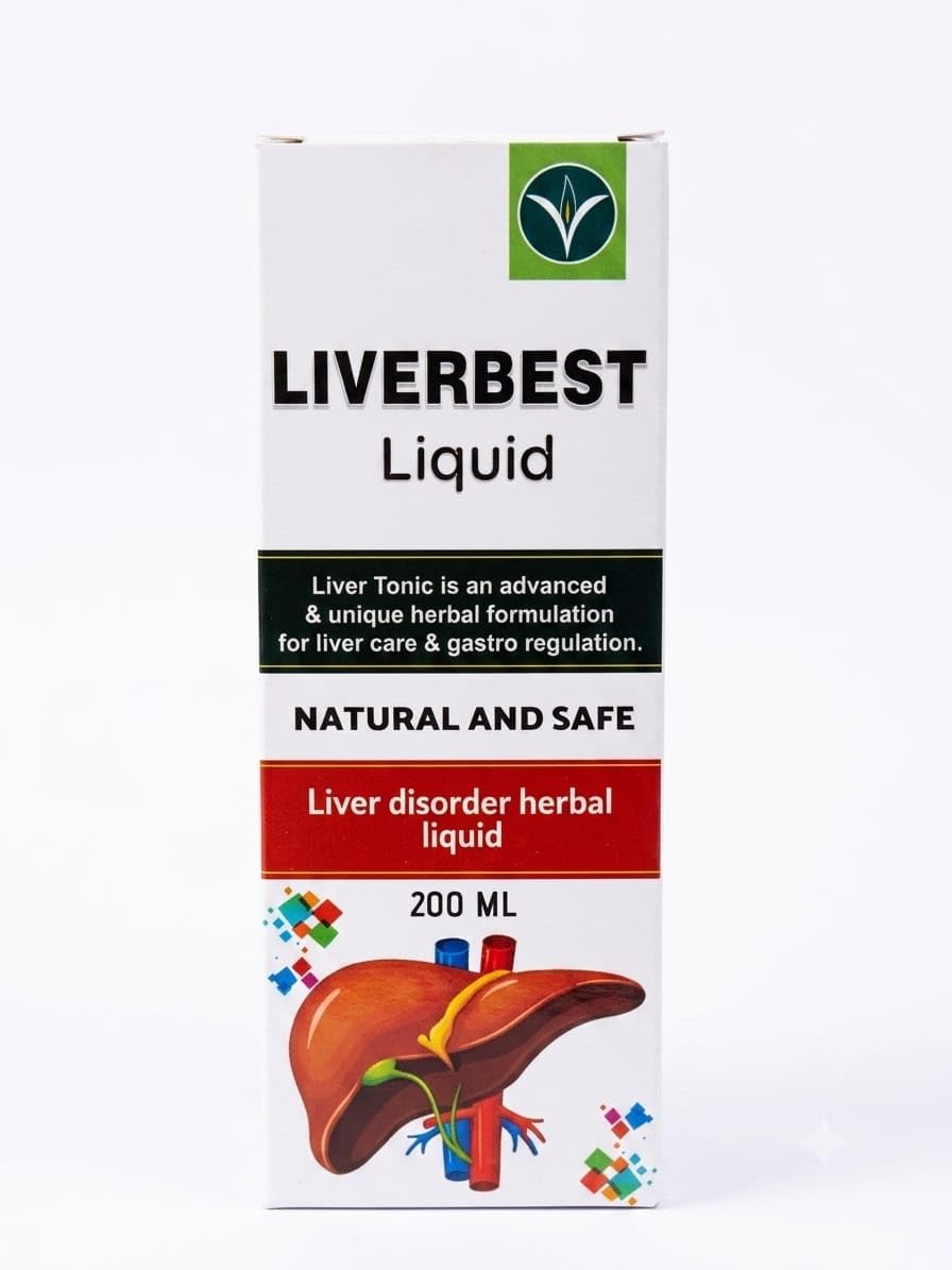 Liverbest Herbal Liver Tonic Liquid for Liver Care 200ml 4 pic | Gastro Regulation, Fatty Liver Support, Natural & Safe, Advanced Formulation, Liver Detox Syrup-image-4