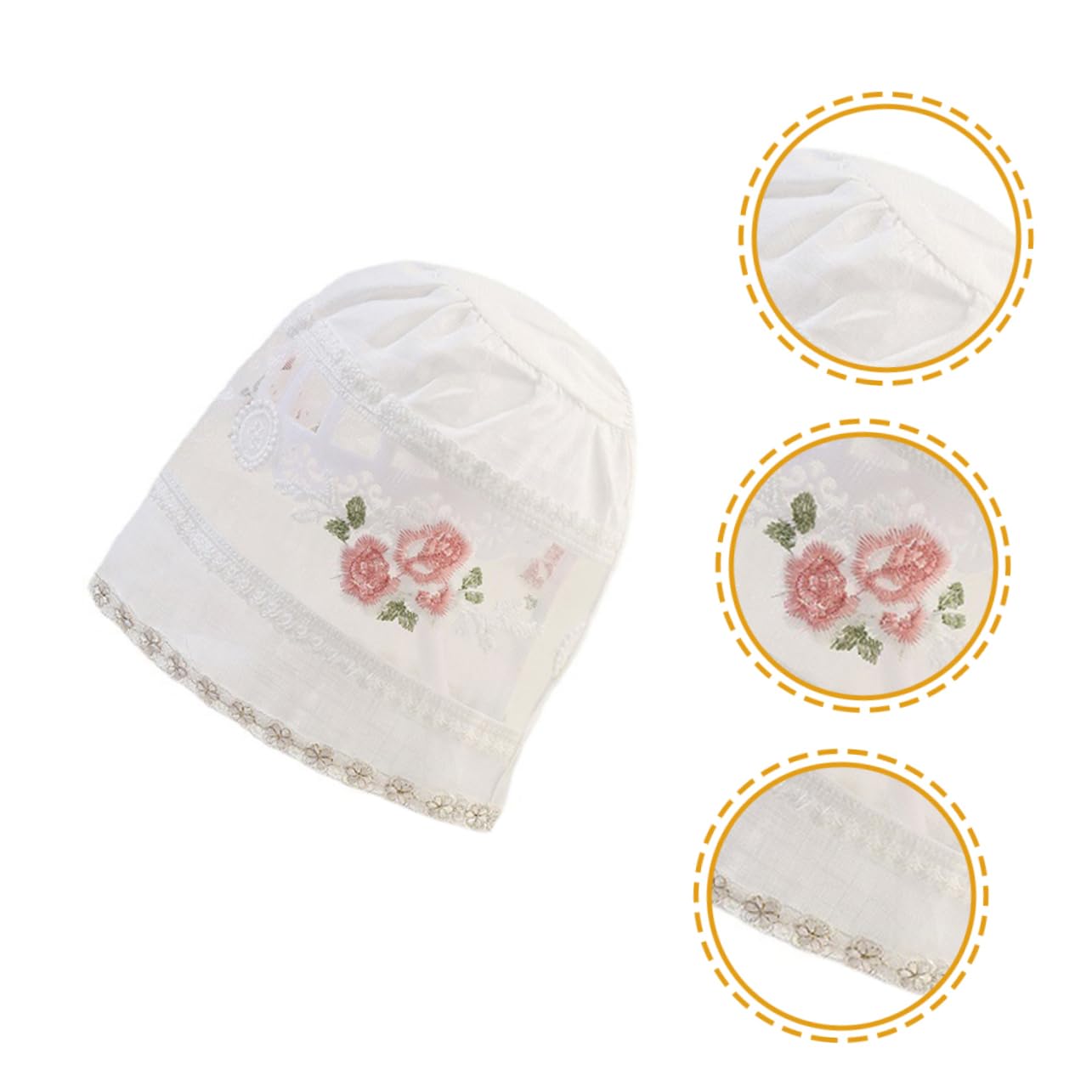 Cappello da Berretto Neonato Berretto da Estivo Berretto Foderato in Mussola Cappello da Bambina Cappello da Sole per Cappelli delle Ragazze Bianca Cotone