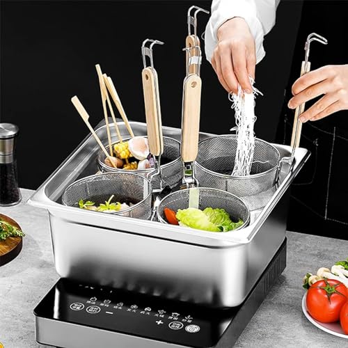 Cuocipasta a 2/4/6 fori con inserti: la nostra vaporiera è ampiamente utilizzata nelle caffetterie, nei ristoranti, nelle bancarelle e in altri luoghi di produzione alimentare. Può essere utilizzato per cucinare tagliatelle, pasta, gnocchi, zuppe, ecc.