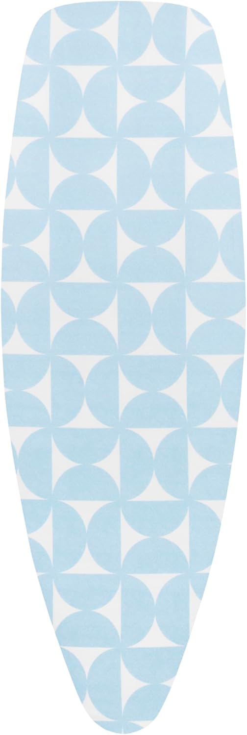 Brabantia Size D (53 x 18 inches) Replacement Ironing Board Cover with Thick Foam & Felt Padding (Fresh Breeze) Easy-Fit, 100% Cotton Foam/Felt Padding Size D (53 x 18 in) Fresh Breeze