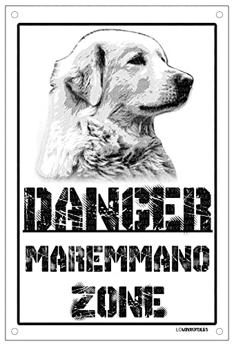 Danger MAREMMANO zone Targa cartello metallo