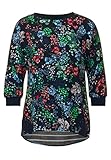 Cecil Damen Bluse im Printmix deep Blue XL