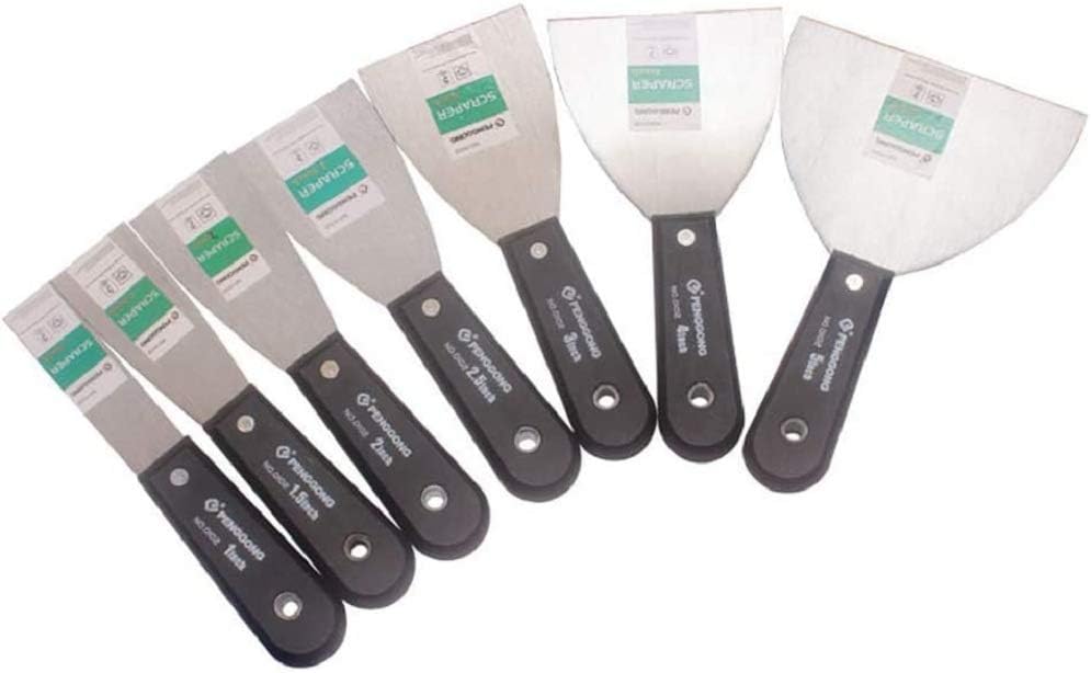 7 Pieces of Scrapers and Putty Knives Set, Utility Expert Filling Knife