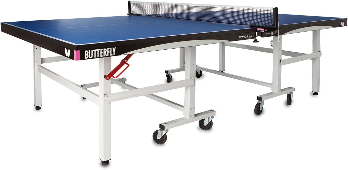 Butterfly Octet Blue Foldable Indoor Table Tennis Table with Net