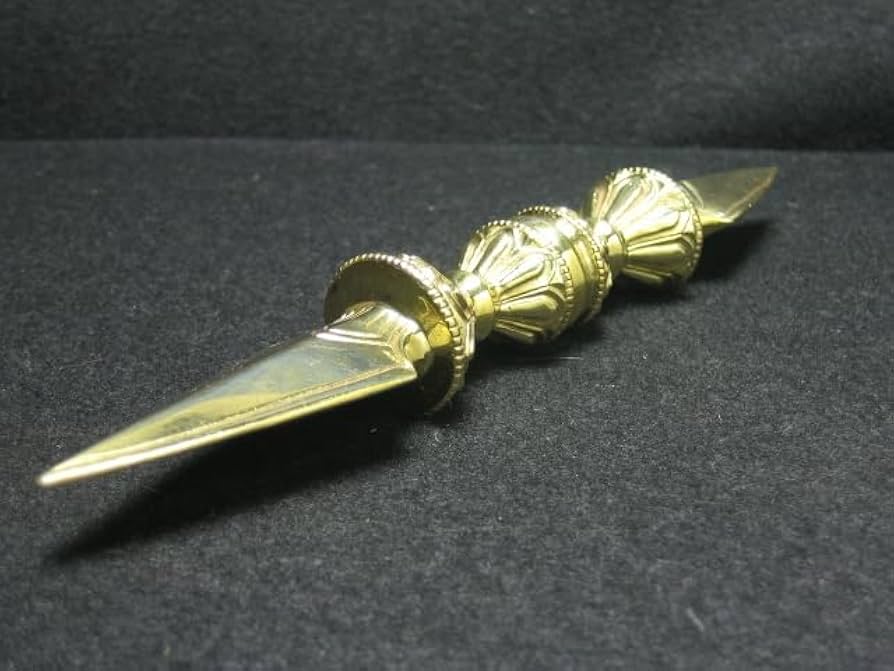 【修縁堂】チベット密教法器 独鈷杵 金剛杵 仏教 真鍮製 vajra16.5cm acdef80e24a5cd501edc40bf68699e