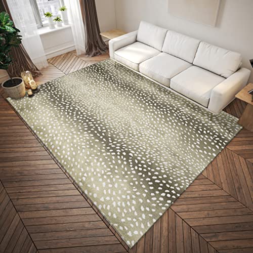 Tapete interior/exterior 5x7.5 pies Chenille lavable miniatura 1