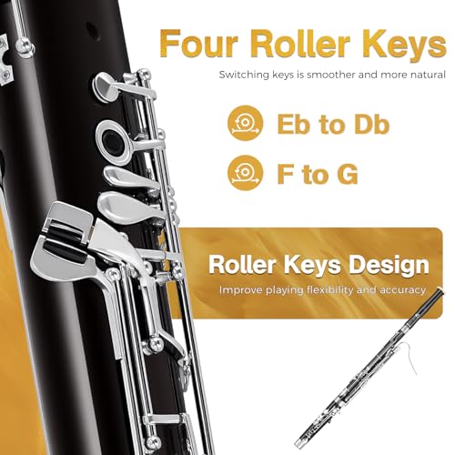 image for ROWELL Maple Bassoon C Key Professional Bassoon with Self-Locking Mech