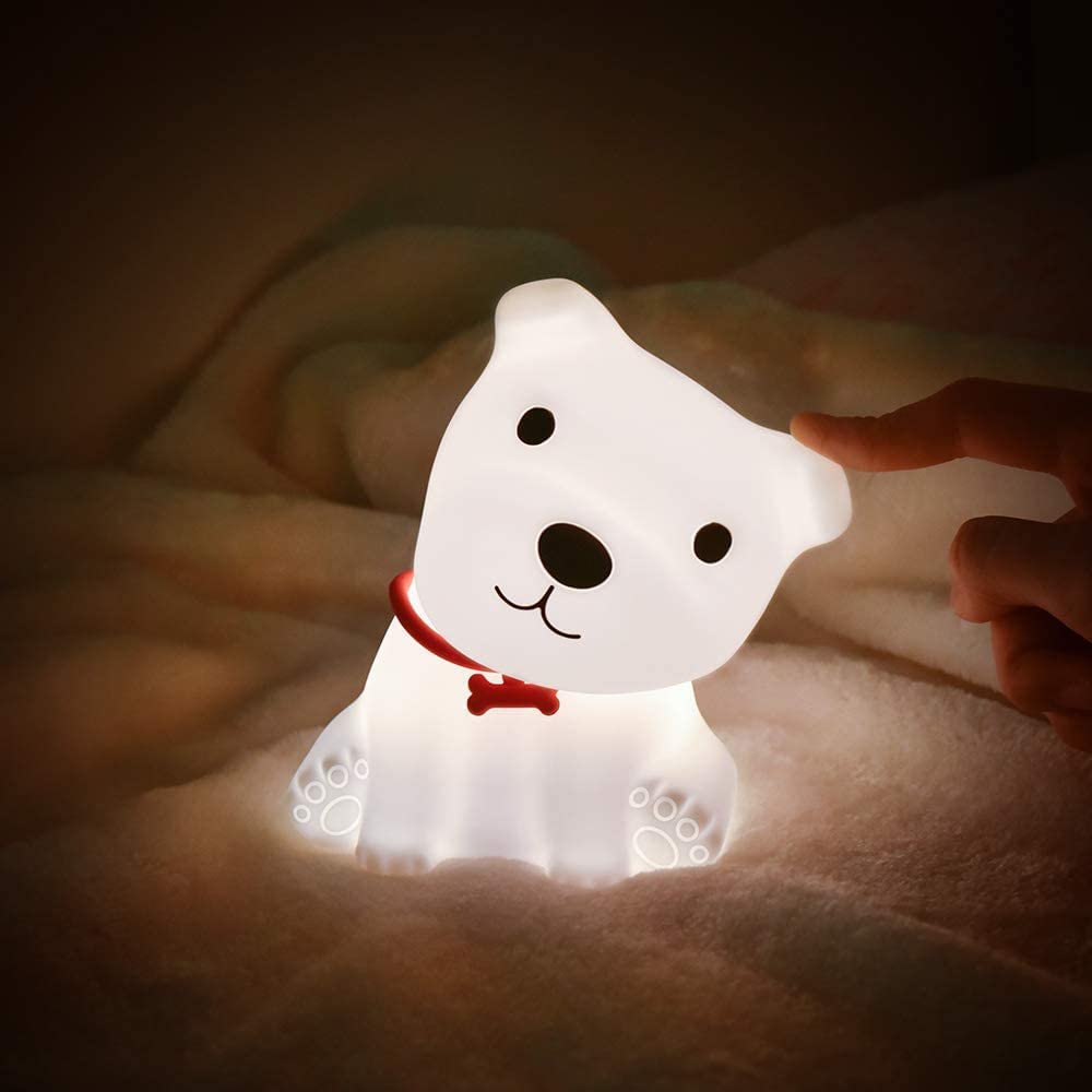Luce notturna Bebe Bunny con 7 cambi di luce Controllo tap Ricarica USB Funzione timer Lampada da comodino per camera dei bambini Regalo J | Leroy Merlin
