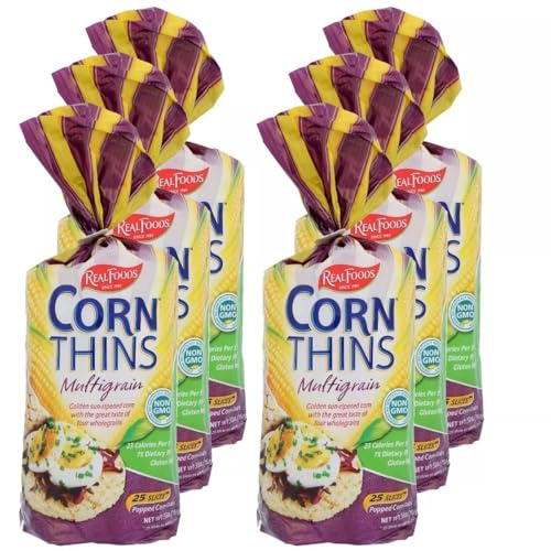 REAL FOODS Multigrain Corn Thins, 5.3 OZ