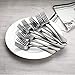Devico Forks Set, Good Stainless Steel 10-piece Black Silverware Cutlery Reusable Dinner Forks
