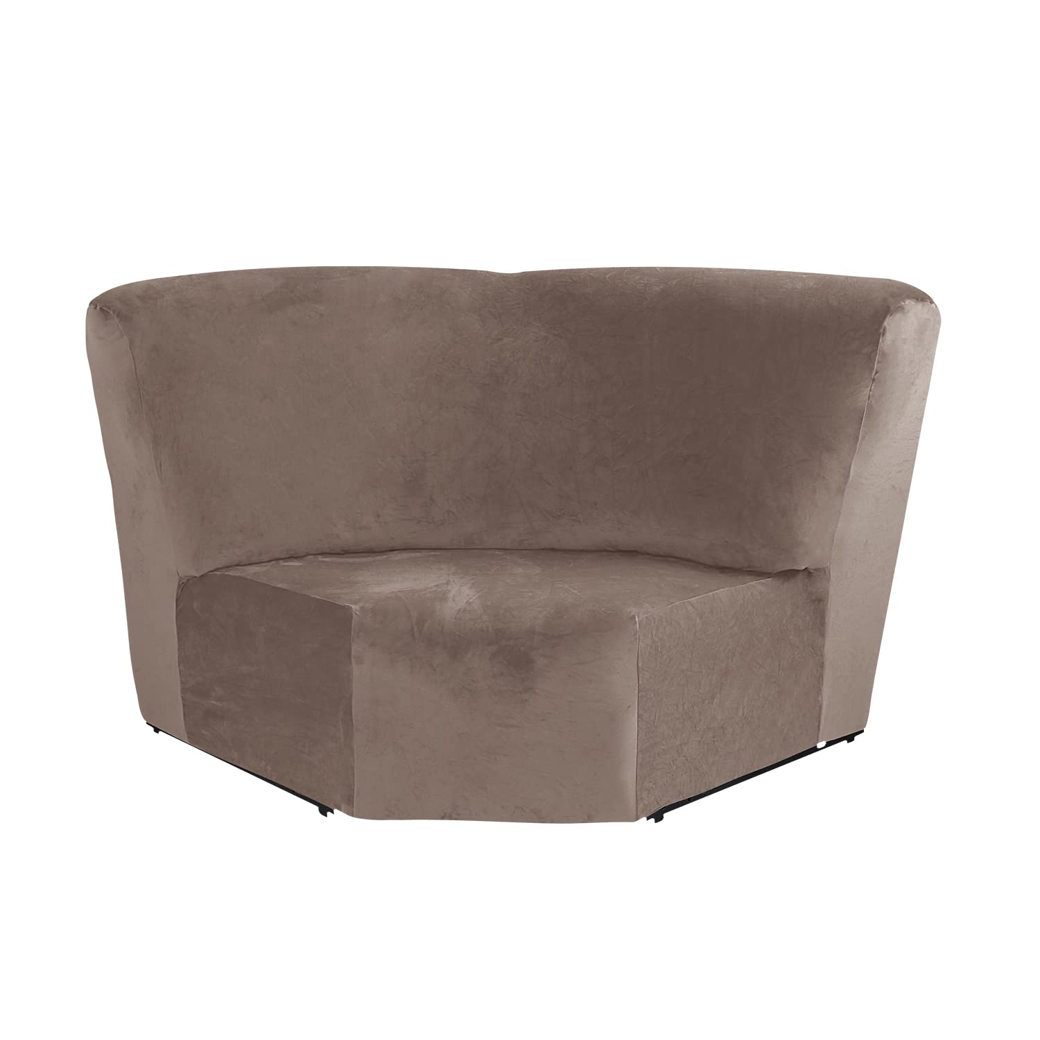MIFXIN Corner Sofa Cover 1 Piece Velvet Stretch Corner Couch Cover for Sectional Recliner Sofa Slipcover Reclining L Shape Sofa Couch Additional Seat
