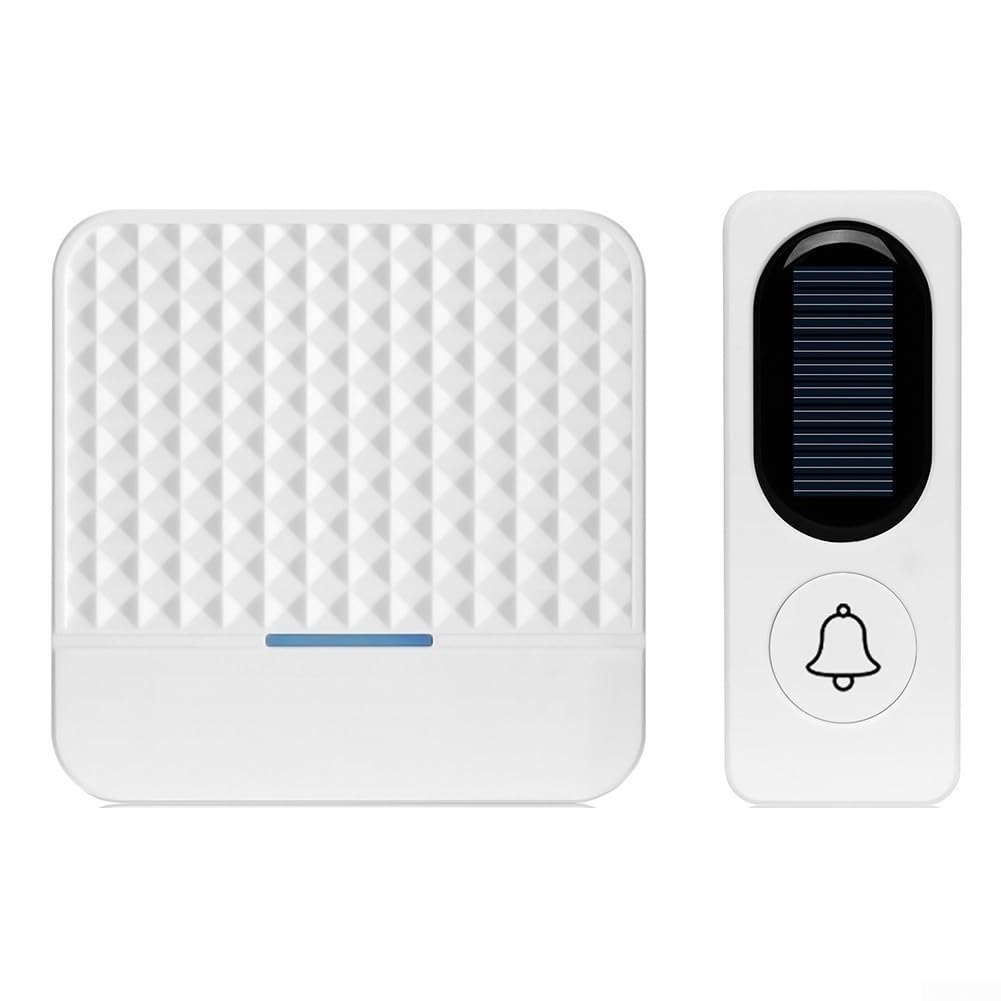 Sonnette de porte sans fil étanche à énergie solaire sans fil Installation rapide et facile En métal ABS Sonnette Sans Fil Intelligente Solaire Pour grandes maisons hôtels villas