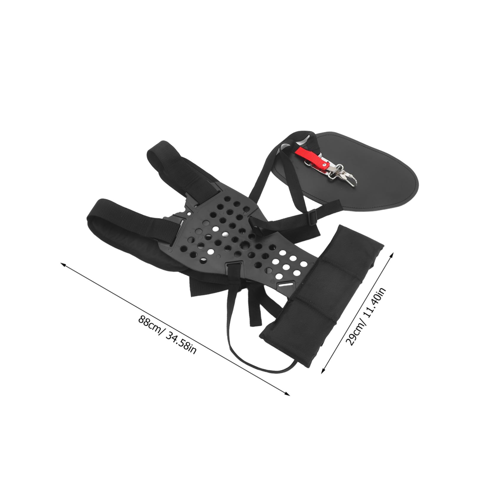 BESPORTBLE Doppia Spalla per Il Trimmer Cintura Imbottita per Spalla Trimmer Fascia di Rifinitura Regolabile Tracolla Bordata Tracolla di Ricambio Black