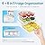 SMRCAD 6 Pack Refrigerator Organizers, Clear Pull-out Drawer Container and Organizer Bins with Lids, Stackable Storage Containers for Fruits, Vegetable (Set of 6 (Include Pull Out Drawer))
