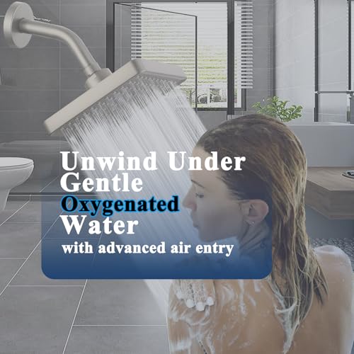 Eolax EL630BN High Pressure Rainfall Showerhead, 6-Inch Square Fixed Showerhead thumb #6