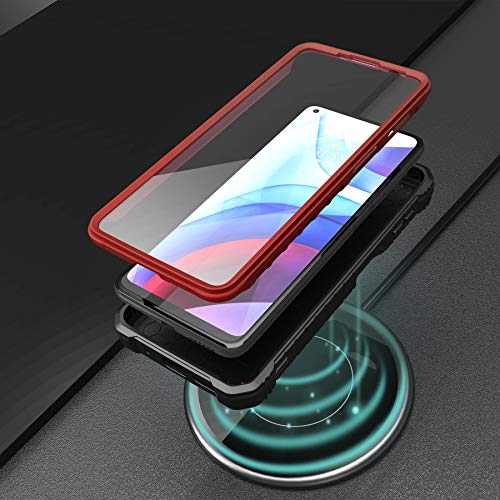 ExoGuard for Moto G Power 2021 Case, Rubber Shockproof Full-Body Cover Case Built-in Screen Protector and Kickstand (Red) by ExoGuard - Image 7