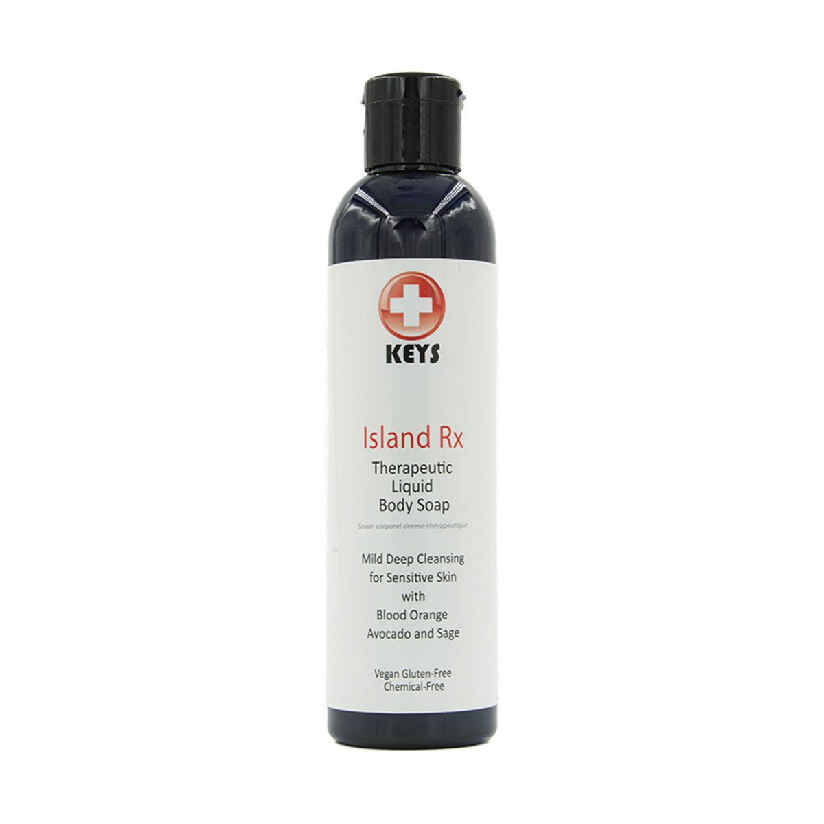 Keys Island Rx Therapeutic All Natural Castile Liquid Body Soap & Shampoo – Moisturizing, Mild Deep Cleansing for Sensitive Skin Calming Aromatherapy, Vegan, Gluten-Free, Chemical-Free, 7.9 ounces