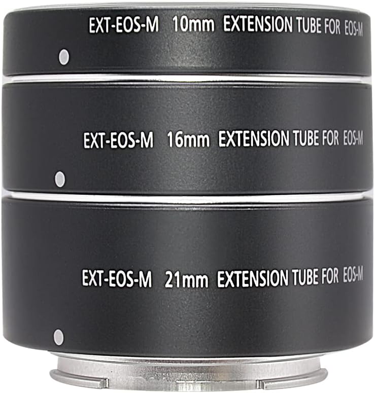 Mcoplus Metal Auto Focus Macro Extension Tube Set for EOS EF-M Monut M6 M2 M3 M5 M50 M100 M200 Cameras