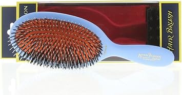 Mason Pearson BN1 Large Popular Boar Bristle Nylon Tufts Hair Brush - Blue
