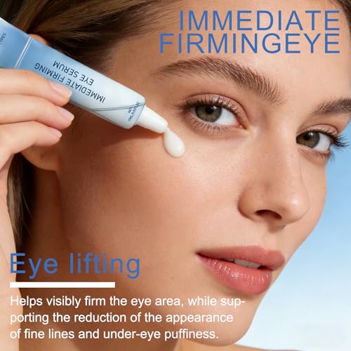 YKSDQ Rapid Reduction Eye Serum for Under-Eye Bags & Wrinkles - Visibly Minimizes Puffiness & Fine Lines, Anti-Aging Serum for Face with Temporary Lifting Effect, Full Size Formula (1)