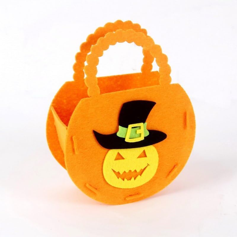Gift Bags 10/30Pcs Halloween Tote Bag Children Gift Candy Bag Nonwoven Pumpkin Bat Bag Party Favor (Color : Stlye B, Size : 10PCS_14.3X6X18CM)