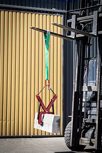 Foto von CHU01 ROT Versetzzange Bordsteinversetzzange Hebezange Bordstein Bordsteinträger Pflastersteinzange Steinausheber Pflasterheber Steingreifer Klinkergreifer Pflasterträger Steinzange Klinkerheber