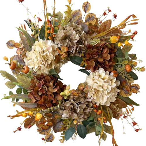 WANNA-CUL 24 Inch Fall Spring Wreaths for Front Door...