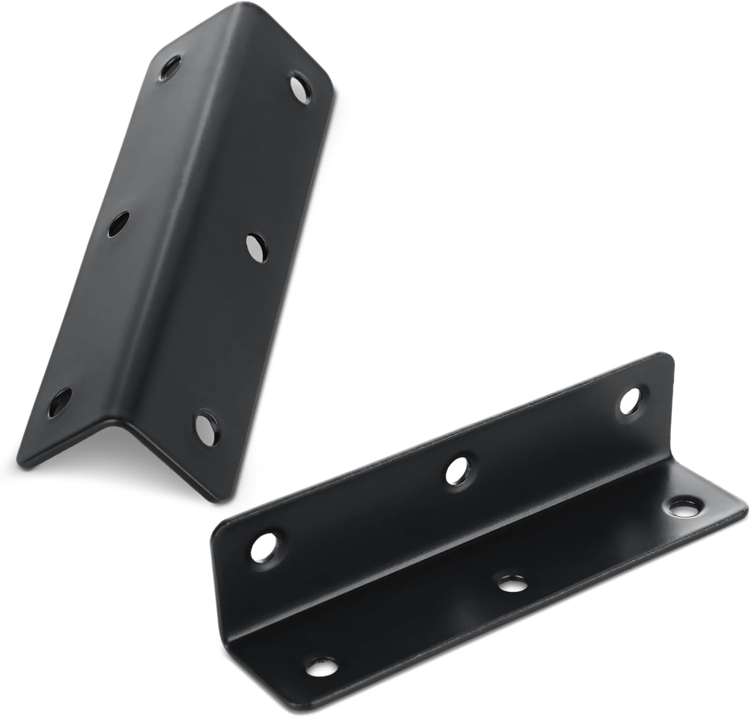 20PCS L Bracket Heavy Duty L Right Angle Bracket Black L Brackets 4 inch Corner Brace L Metal Braces for Wood, Black L Brackets for Wood Furniture Cabinet(Include Screws)