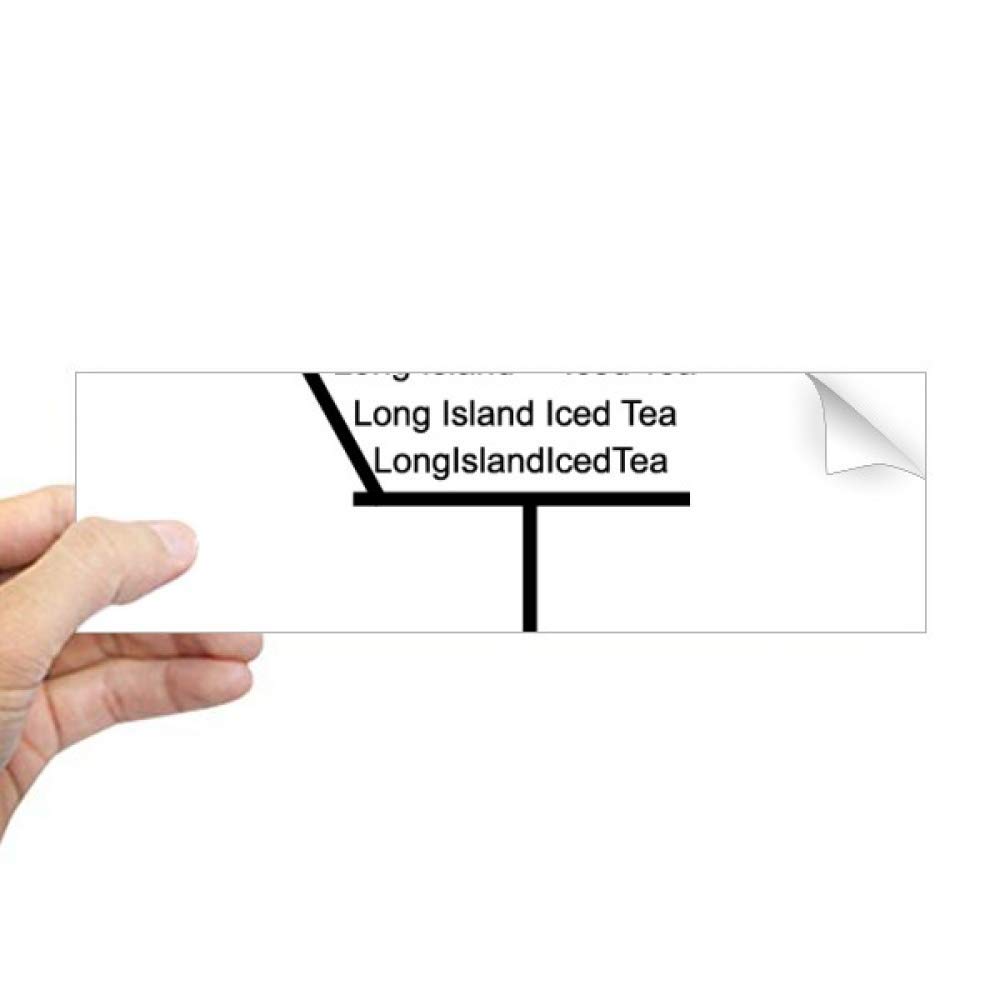 Sticker fenêtre Long Island Ice Tea pour habiller une vitre transparente