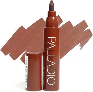 Palladio Lip Stain Mocha Cream: Waterproof Hydrating Matte Lip Marker, Long-Lasting Smudge-Proof Color with Pro-Vitamin B5