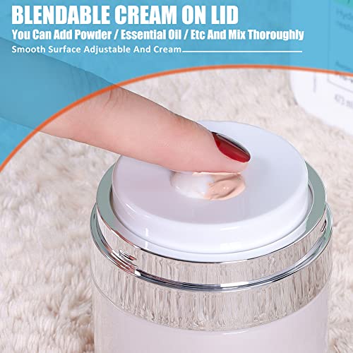 Airless Pump Jars, 1.7 Oz Moisturizer Pump Dispenser, Acrylic Lotion Dispenser, Pump Moisturizer Container For Thick Moisturizer, Skincare Cream, Travel Lotion Container (2 Pack) #TOP2
