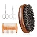 Beardilizer Beard Brush Kit, 100% Pure Boar Bristle Brush, Luxury Wood Comb & 2 Mustache Scissors, Professional Grooming & Care, Beard Accessories for Men