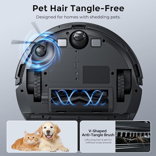 Image of Kilgone Robot Vacuum & Mop, 90-Day Hands-Free, 6000Pa, Self-Empty, LiDAR