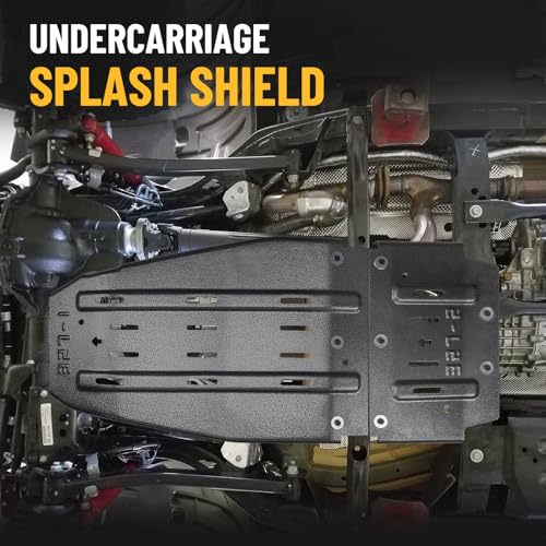Image of Engine Skid Plate, Transmission Splash Shield, Heavy-Duty Undercarriage Guard Protector Compatible with 2018-2023 Jeep Wrangler JL 4WD