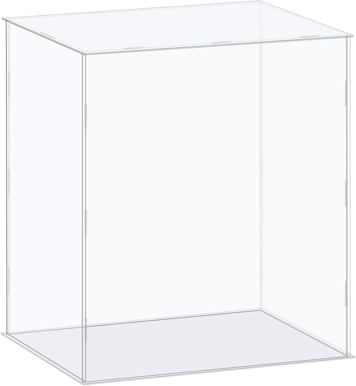 MECCANIXITY Acrylic Display Case Box Clear Dustproof Protection Showcase 10x8.3x10 Inch for Collectibles Display