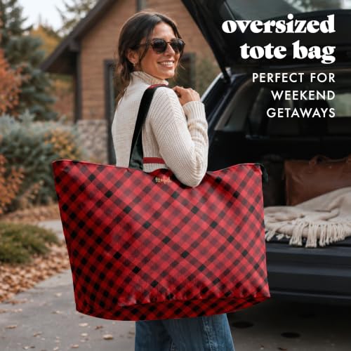 Image of Fit & Fresh All The Things XL Beach Bag for Women, Oversized Travel Tote
