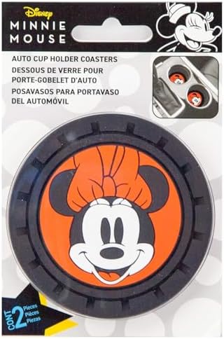Plasticolor 001967R01 Disney Minnie Mouse 2pc Auto Coasters for Cars Trucks or SUV's image 5