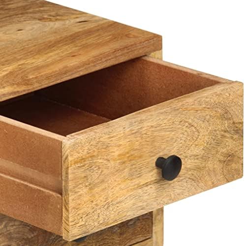 vidaXL Solid Mango Wood TV Cabinet Living Room Media HiFi Stereo Plasma Entertainment Centre Stand Unit Furniture 110x35x40cm