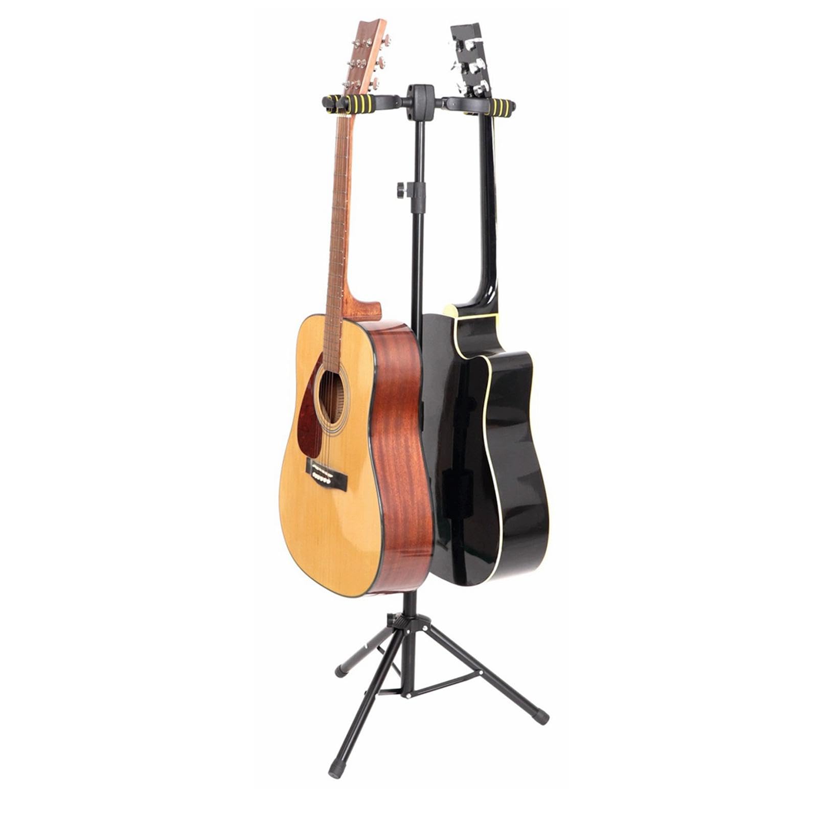 Verticale Supporto Doppio Per Chitarra Con Gancio Automatico