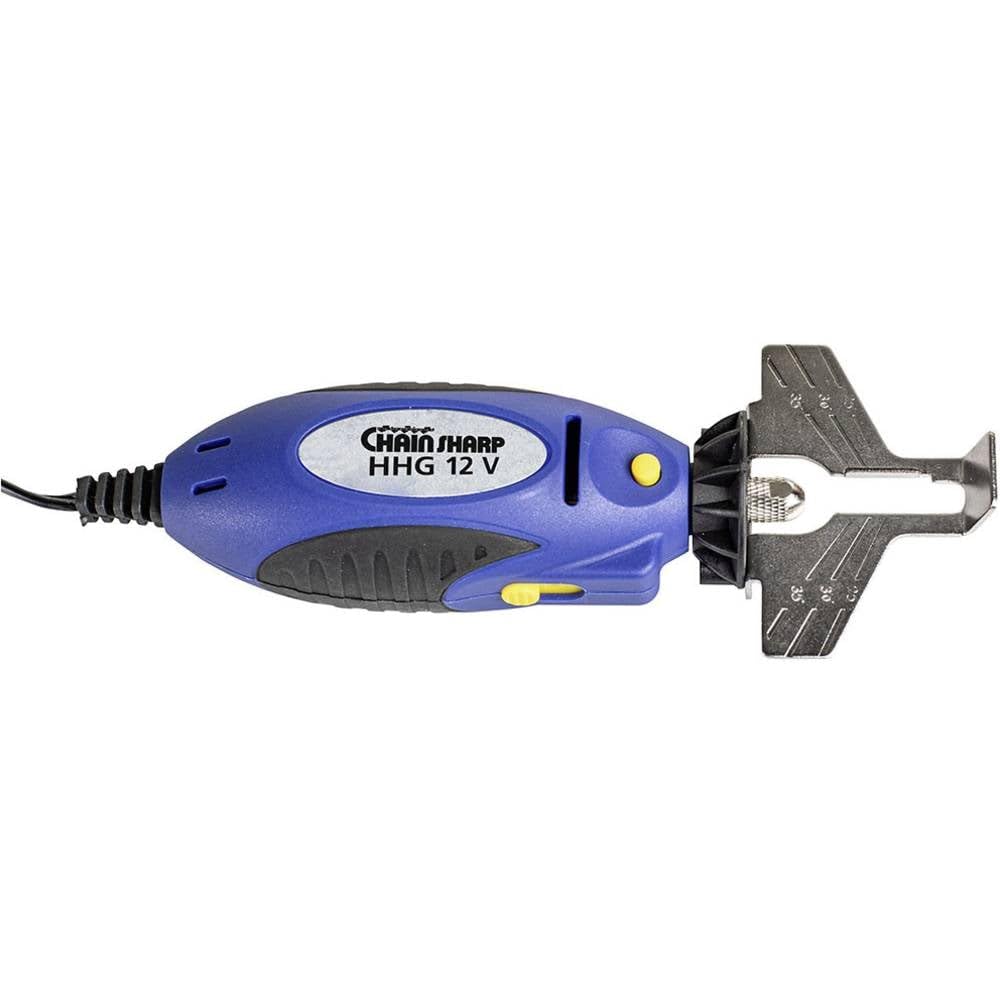 PFERD TOOLS Kettensägeschärfgerät HHG-Set, 12-tlg. | 2,1m 12-Volt-Anschlusskabel, Schleifstift-ø 4/4,8/5,5mm | 83109000 - Handschärfgerät zum maschinellen Schärfen