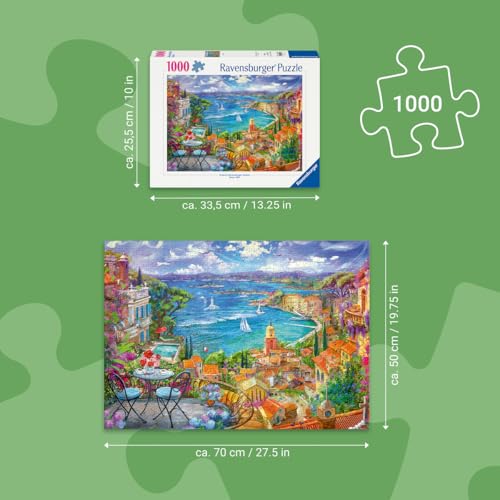 Puzzle 1000 pièces : Saint Tropez Ravensburger France - vue 4