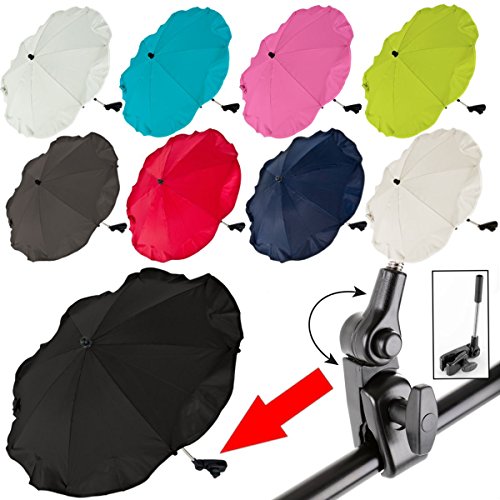 Ombrelle pour poussette verte anti-UV 50+ pour la protection de bébé