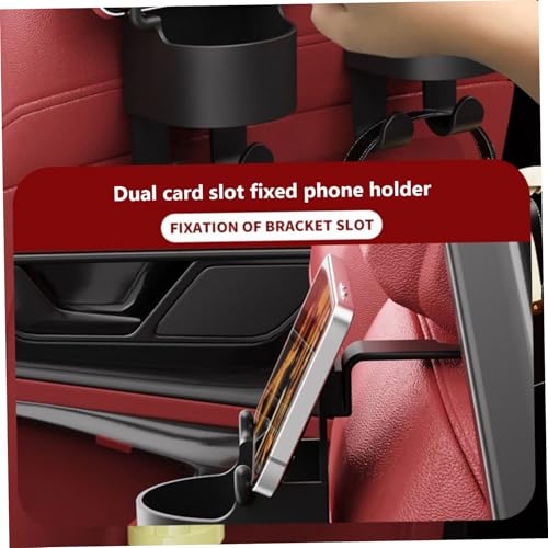 Portavasos para auto 3 en 1 con ganchos para asiento trasero miniatura 4