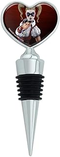 Batman Arkham Asylum Video Game Harley Quinn Heart Love Wine Bottle Stopper