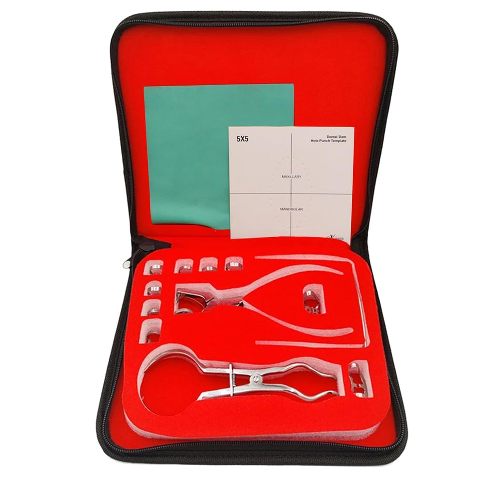 Zahnärztliches Handbuch Kofferdam-Set - Zahnärztliches Endodontie Kofferdam-Set - für Moderne Zahnarztpraxen