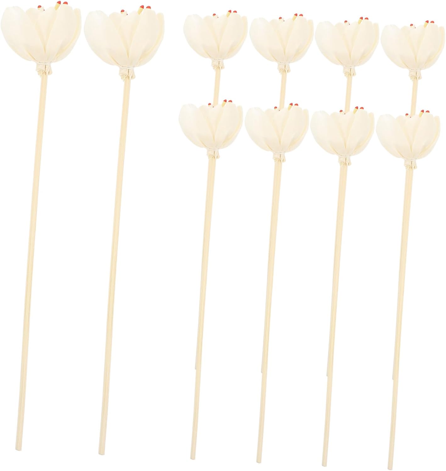 Garneck 10Pcs Flower Diffuser Sticks Natural Aroma Sticks for Essential Oil Diffuser for Home and Office Decor and Design