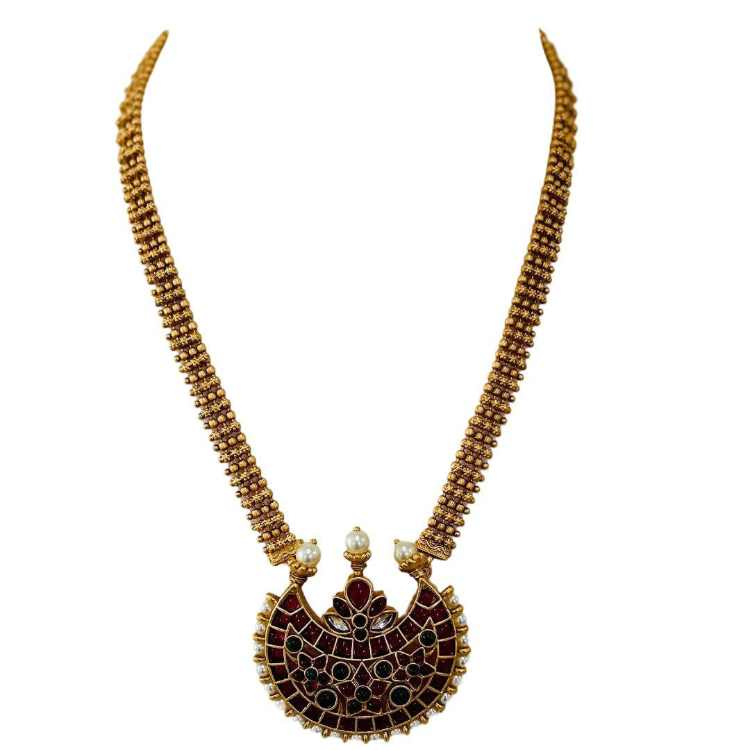 Womens Traditional Indian Jewelry Set, Necklace, Earrings (B0D8T4PXDP) Amazon Price History, Amazon Price Tracker